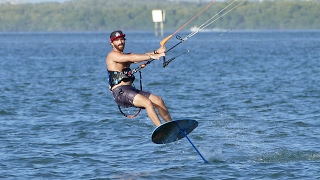 Kellen on a Cabrinha Double Agent Foil Board [upl. by Rambow]