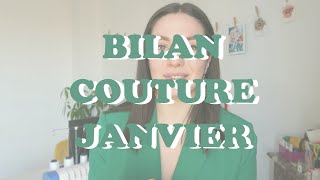 UN MANTEAU SANS PATRON   BILAN COUTURE JANVIER 2022 [upl. by Krishna203]