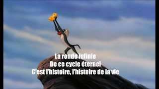 Roi lion Lhistoire de la vie fr paroleslyrics HD [upl. by Alisander244]