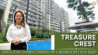 Singapore Condo Property Home Tour  Treasure Crest  Executive Condo  3 Bedroom 1076 sqft by Dione [upl. by Eibor896]