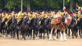 Highlights  Trooping the Colour 2024  Horse Guard Parade  Audience View  King Charles Birthday [upl. by Shem]