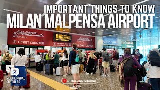 MILAN MALPENSA Airport EVERYTHING You NEED TO KNOW on Arrivals [upl. by Neibart]