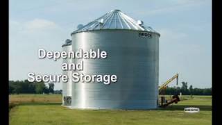 Brock Storage Non Stiffened On Farm Grain Bins 201701 [upl. by Strohben]