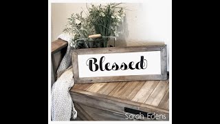 Dollar Tree Blessed sign [upl. by Kenti528]