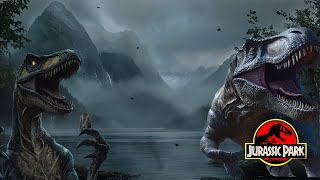 Jurassic River Escape  Prehistoric Ambience with Flowing Water amp Nature Sounds [upl. by Ecirehc]