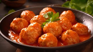 Albóndigas Jugosas en Salsa de Tomate ¡Una Delicia Irresistible [upl. by Sidell400]