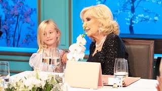 Matilda la hija de Luciana Salazar conquistó a Mirtha Legrand con un regalo muy especial [upl. by Eiraminot232]