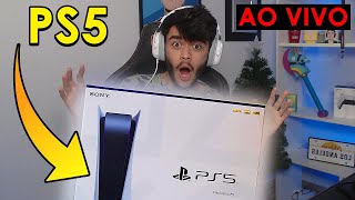 LIGANDO PLAYSTATION 5 PELA PRIMEIRA VEZ MEU PS5 CHEGOU  UNBOXING TESTANDO E JOGANDO  AO VIVO [upl. by Bolton719]