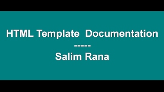 How to Create HTML Template Documentation for Themeforest [upl. by Adnuhsar]