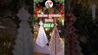 Adornos navideños fáciles 6 adornosdenavidad decoracionnavideña diy manualidades christmas [upl. by Loriner]