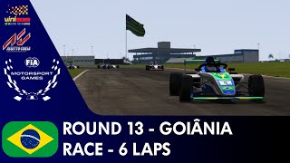 FIA Motorsport Games F4 Championship simulation  R13  Goiânia  6 laps  Assetto Corsa [upl. by Fawcett]