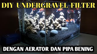 Cara membuat aquascape dengan undergravel filter DIY [upl. by Ravens]