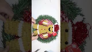 Easy Gingerbread Man Christmas Wreath Dollar Tree DIY [upl. by Averir336]