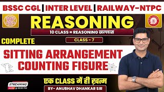 Sitting Arrangement Counting figure  Complete Reasoning For All Exams By Anubhav Dhankar Sir🔥🔥 [upl. by Niuq699]