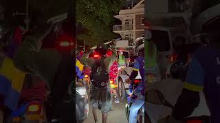 Plaine verte celebrating Alliance du Changement Traffic jam bike [upl. by Arised]