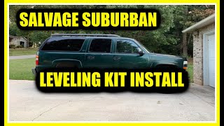 Z71 Suburban  Tahoe LEVELING KIT install [upl. by Fabria679]