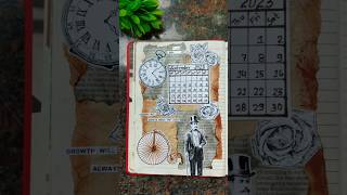 2023 Calendar Journaling  September Journal  Vintage Theme Journal  Journal with Magic Brush [upl. by Annaitsirk]