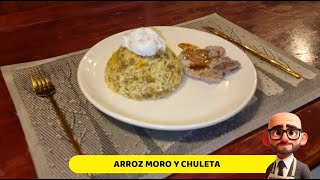 ARROZ MORO Y CHULETA  🍛🍖 ElProfeCocinaEc 🍖🍛 [upl. by Cryan]