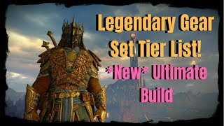 LEGENDARY GEAR TIER LIST THE BEST ARMOUR  NEW ULTIMATE BUILD Shadow of War [upl. by Adnac]