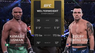 UFC5 Usman vs Covington [upl. by Tomchay]