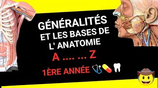 ANATOMIE HUMAINE 🩺  GÉNÉRALITÉS ET LES BASES D ANATOMIE 🦴🫁🧠 1ÈRE ANNÉE MÉDECINE 🩺 PHARMACIE 💊 [upl. by Altis]