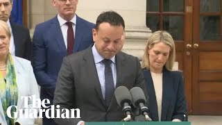 Leo Varadkar delivers emotional speech as he resigns as Irelands taoiseach [upl. by Perkin]