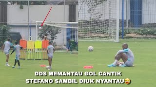 Gol cantik Stefano Beltrame Sesi latihan tendangan bebas PERSIB sebelum melawan Persik Kediri [upl. by Ennaeirrac]