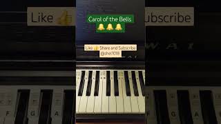 Carol of the Bells 🔔 shorts pianototurial christmas [upl. by Pearlman]