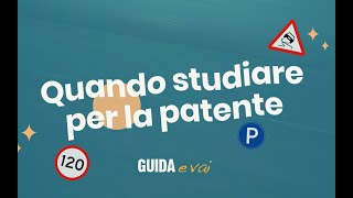 Quando studiare per la patente Scopri il nuovo modo di formarsi per prendere la patente [upl. by Ekaterina]