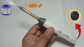 How Ho Make 12 Volt Soldering Iron  Soldering Iron Kaise Banaen  Home Made [upl. by Lipcombe]