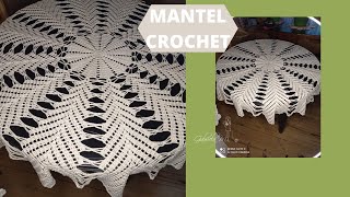 Mantel Estrellas y Piñas a Crochet Parte 3° 2 Metros Diámetro [upl. by Argile52]