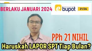 ‼️Haruskah Lapor SPT PPh 21 Nihil Sesuai PMK no 1682023 [upl. by Ytinav]