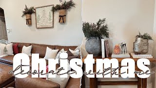 2024 Christmas Decorate With Me  Living Room Styling Ideas Part 1 [upl. by Mairym]