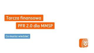 Tarcza finansowa PFR 20 dla MMSP  Webinar ING [upl. by Neitsirk371]