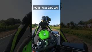 New Insta 360 X4 pov with Kawasaki Ninja Zx6r DeltaAdwin trending automobile 360x4 [upl. by Lekram]