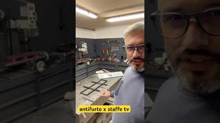 Antifurto per staffe tv metalwork welding saldatura [upl. by Lrigybab]