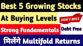 Best 5 High Growth Stocks जो Buying का मौका दे रहे हैं Best Undervalued Stocks To Invest Now [upl. by Toomay]