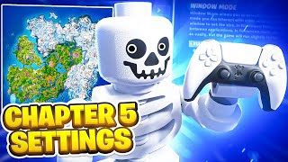 NEW BEST Chapter 5 Fortnite Controller Settings PS5XBOXPC [upl. by Eux255]