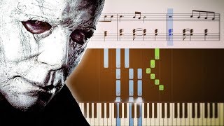 MICHAEL MYERS THEME from the film HALLOWEEN  Piano Tutorial [upl. by Madeleine]