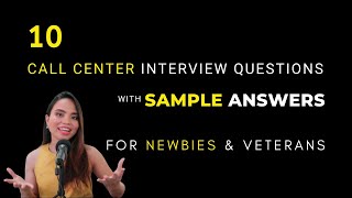 Call Center Interview Questions and Answers for Beginners [upl. by Dow390]