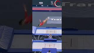 Gymnast Falls in Trampoline Competition ▷ Unharmed 🤸‍♀️ [upl. by Sellihca]