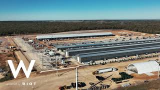 Riot Blockchain 400MW Expansion in Rockdale Texas Flyover  November 292021 [upl. by Names]