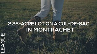 226Acre Lot Residing on a CulDeSac in Montrachet  LEAGUE Real Estate [upl. by Cuhp438]