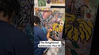 The Enlightened Adolescent Part 10 abstractart artist art painting acrylic abstractpainting [upl. by Aivizt749]