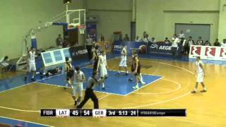 Isaiah Hartenstein  21 PTS amp 11 REB amp 3 AST vs Latvia  2015 U18 European Championship [upl. by Eemyaj416]