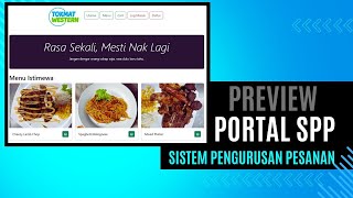 Preview Sistem Pengurusan Pesanan  Kerja Kursus Sains Komputer 20242025 Modul Portal SPP [upl. by Eselahc]