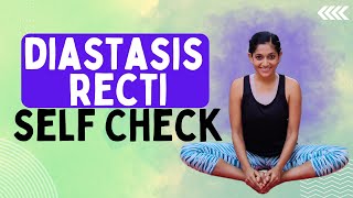 Diastasis Recti  How to Self Check Post Pregnancy  Yogalates with Rashmi [upl. by Arfihs]