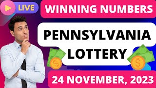 Pennsylvania Evening Lottery Draw Results  Nov 24 2023  Pick 2  Pick 3  Pick 4 amp 5  Powerball [upl. by Sardella]