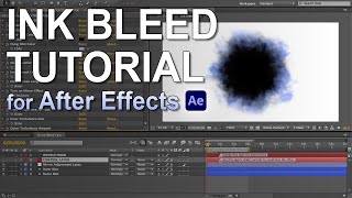 Ink Bleeds Tutorial Ink Bleeding on Paper Effect  After Effects [upl. by Ahsahtan]