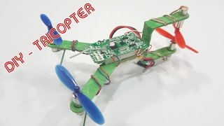 How To Make A Tricopter Mini Using Popsicle sticks [upl. by Aneerehs]